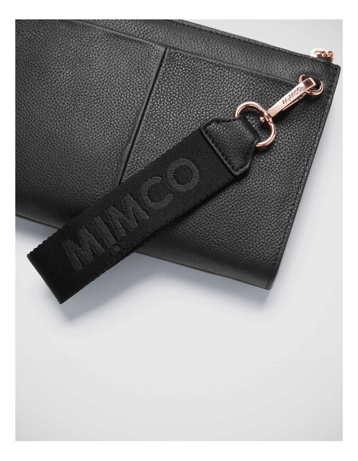 Mimco Webbing Wrist Strap In Black Rose Gold 5 Mimco Webbing Wrist Strap In Black Rose Gold - Image 3