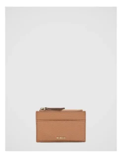 Mimco Classico Duo Card Wallet In Caramel