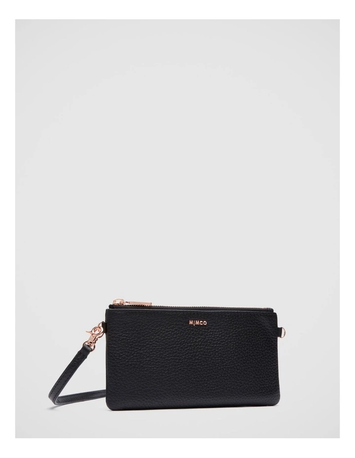 Mimco Classico Small Crossbody Pouch In Black Rose Gold 3 Mimco Classico Small Crossbody Pouch In Black Rose Gold