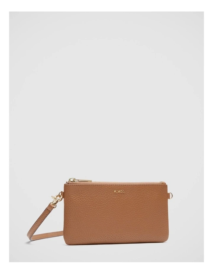 Mimco Classico Small Crossbody Pouch In Caramel 3 Mimco Classico Small Crossbody Pouch In Caramel