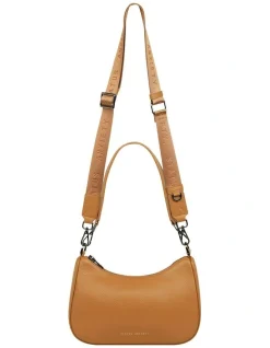 Status Anxiety Look Both Ways Crossbody Bag In Tan