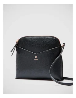Mimco D-vine Sling Crossbody Bag In Black Rose Gold