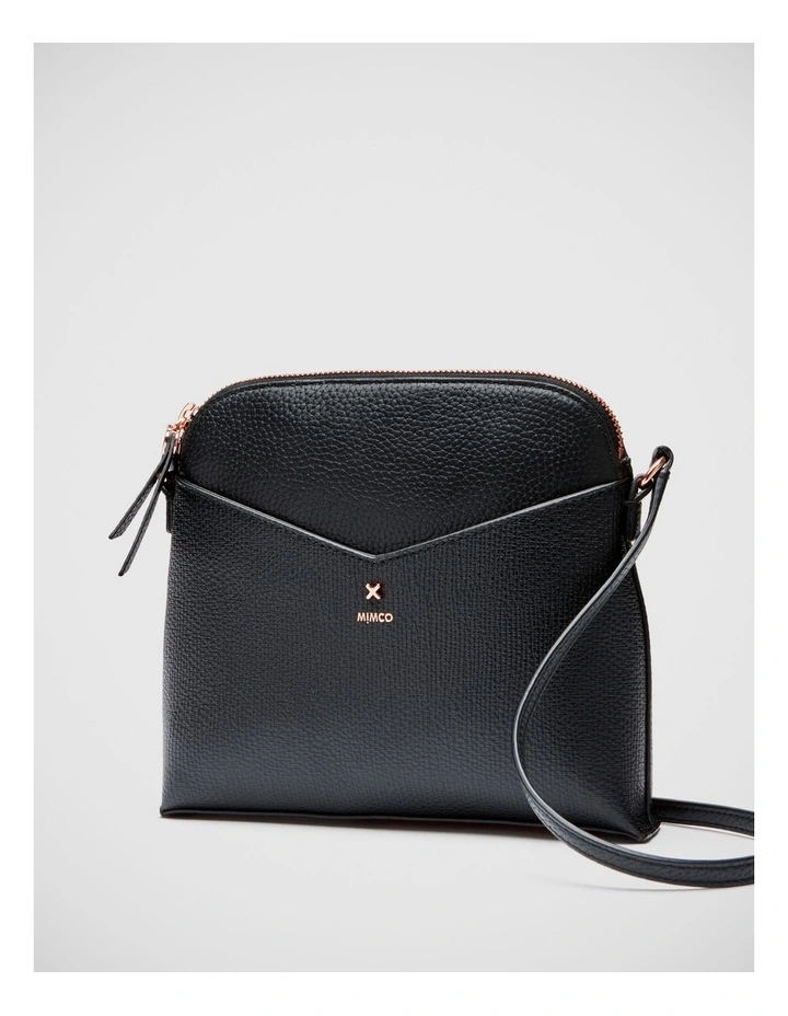 Mimco D-vine Sling Crossbody Bag In Black Rose Gold 3 Mimco D-vine Sling Crossbody Bag In Black Rose Gold