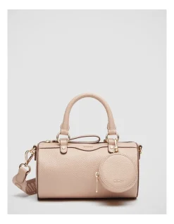 Mimco Jett Cylinder Crossbody Bag In Almond