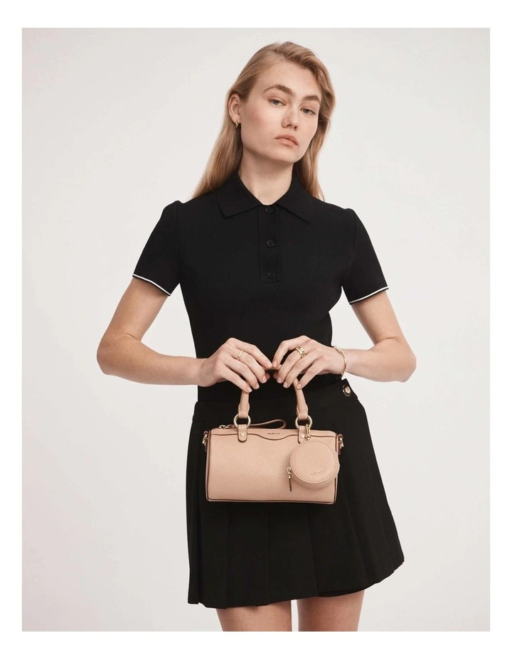 Mimco Jett Cylinder Crossbody Bag In Almond 6 Mimco Jett Cylinder Crossbody Bag In Almond - Image 4