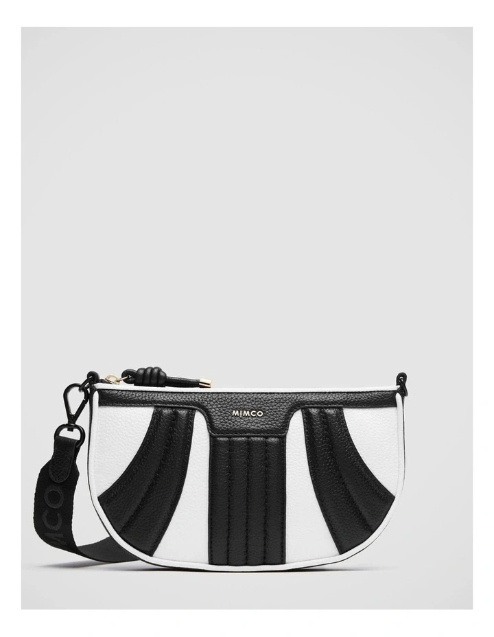 Mimco Jagger Crossbody Bag In Black White 3 Mimco Jagger Crossbody Bag In Black White