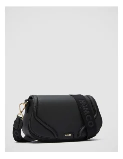 Mimco Prickly Pear Saddle Bag In Black Light Gold -Mocha shop 992401030 3 720x928