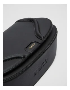 Mimco Prickly Pear Saddle Bag In Black Light Gold -Mocha shop 992401030 6 720x928