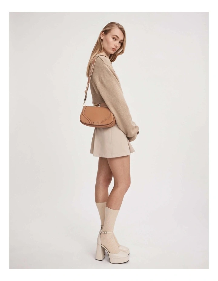 Mimco Prickly Pear Saddle Bag In Caramel 6 Mimco Prickly Pear Saddle Bag In Caramel - Image 4