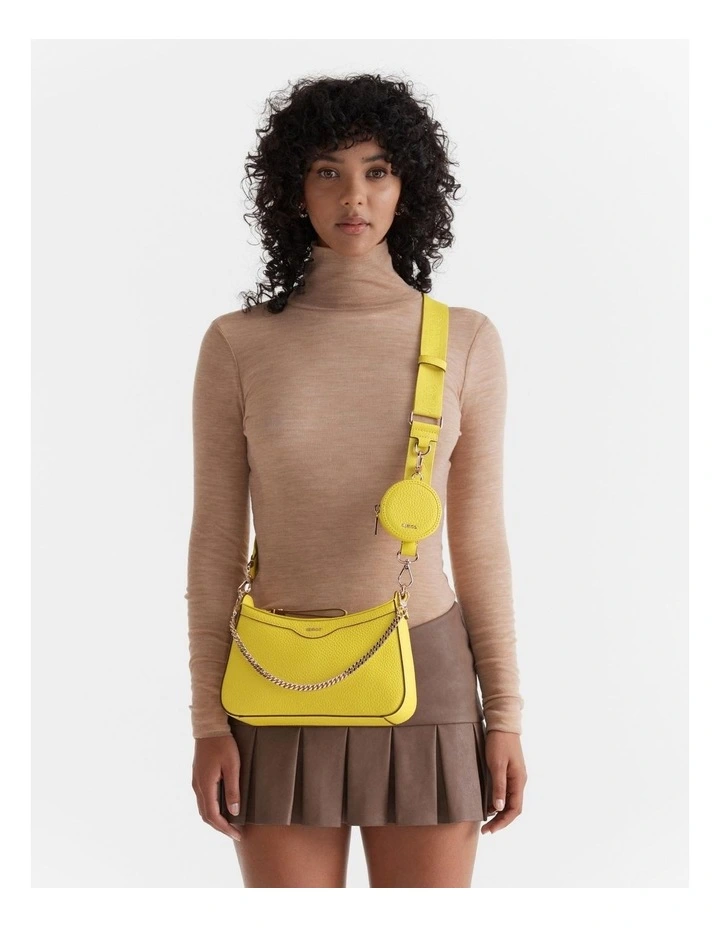 Mimco Jett Crossbody Bag In Spiced Chartreuse 4 Mimco Jett Crossbody Bag In Spiced Chartreuse - Image 2