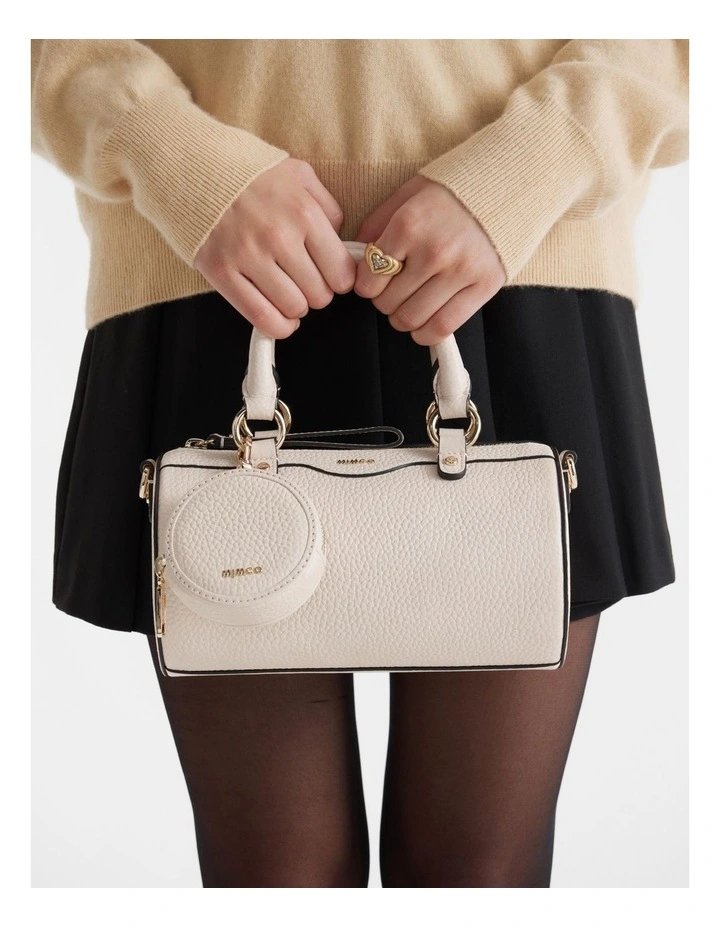 Mimco Jett Cylinder Crossbody Bag In Pearl 6 Mimco Jett Cylinder Crossbody Bag In Pearl - Image 4