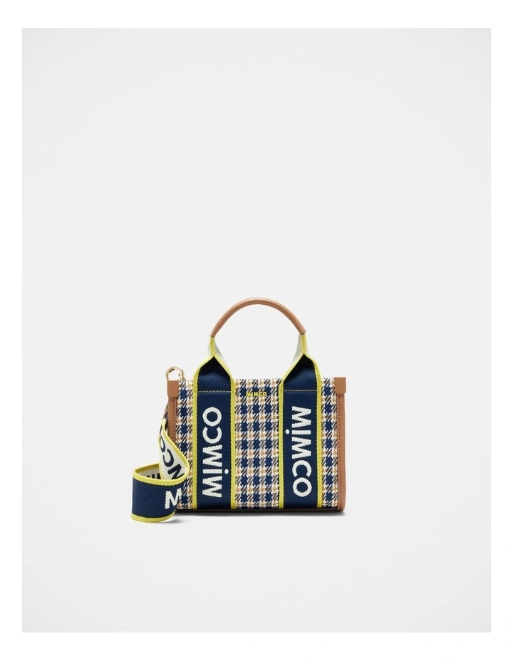 Mimco Stevie Micro Tote Crossbody Bag In Navy 3 Mimco Stevie Micro Tote Crossbody Bag In Navy