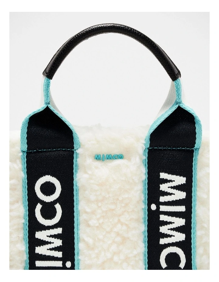 Mimco Stevie Micro Tote Crossbody Bag In Natural Black 8 Mimco Stevie Micro Tote Crossbody Bag In Natural Black - Image 6