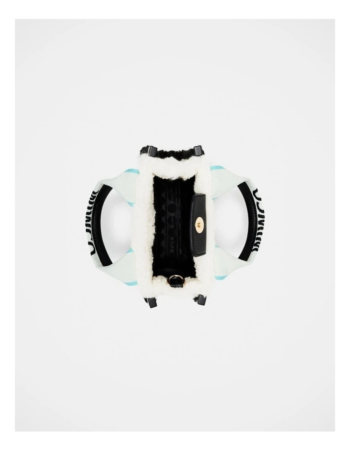 Mimco Stevie Micro Tote Crossbody Bag In Natural Black 9 Mimco Stevie Micro Tote Crossbody Bag In Natural Black - Image 7