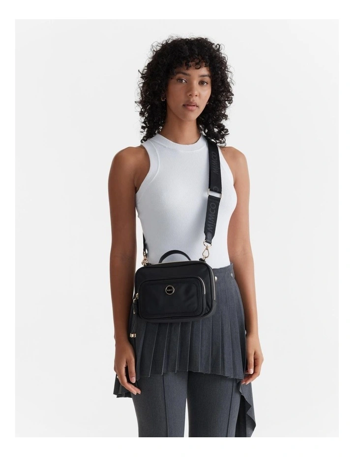 Mimco Nextalgia Crossbody Bag In Black Light Gold 4 Mimco Nextalgia Crossbody Bag In Black Light Gold - Image 2