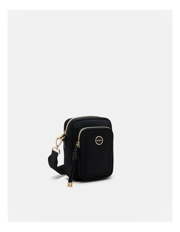 Mimco Nextalgia Phone Crossbody Bag In Black Light Gold 5 Mimco Nextalgia Phone Crossbody Bag In Black Light Gold - Image 3