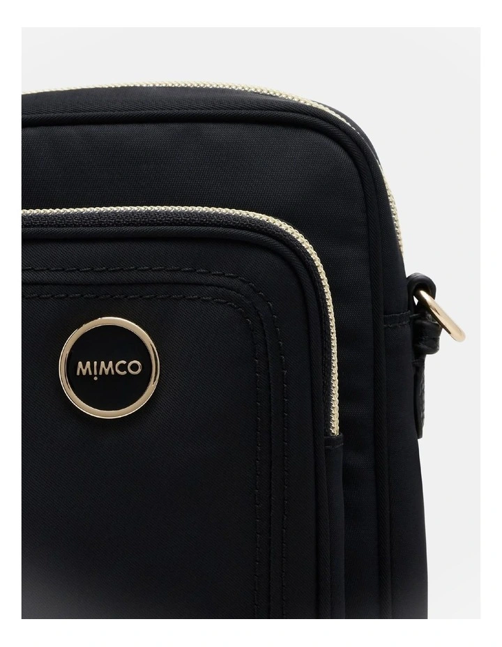 Mimco Nextalgia Phone Crossbody Bag In Black Light Gold 8 Mimco Nextalgia Phone Crossbody Bag In Black Light Gold - Image 6