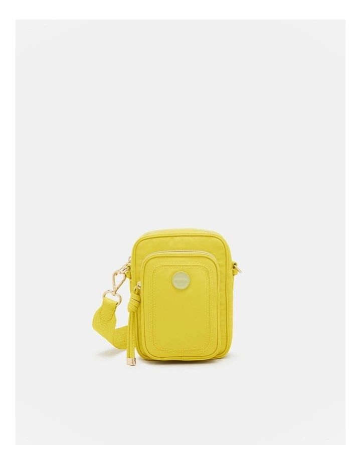 Mimco Nextalgia Phone Crossbody Bag In Spiced Chartreuse 3 Mimco Nextalgia Phone Crossbody Bag In Spiced Chartreuse