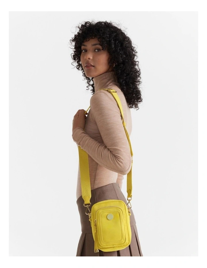 Mimco Nextalgia Phone Crossbody Bag In Spiced Chartreuse 6 Mimco Nextalgia Phone Crossbody Bag In Spiced Chartreuse - Image 4