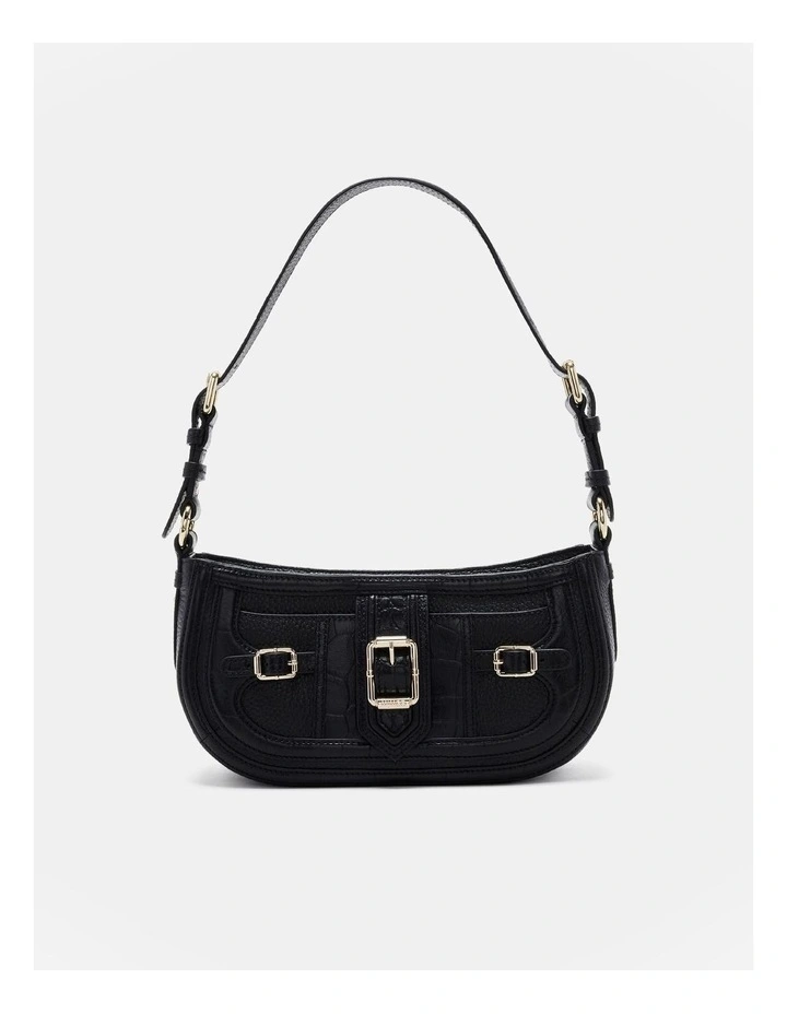 Mimco Zeppelin Shoulder Bag In Black Light Gold 3 Mimco Zeppelin Shoulder Bag In Black Light Gold