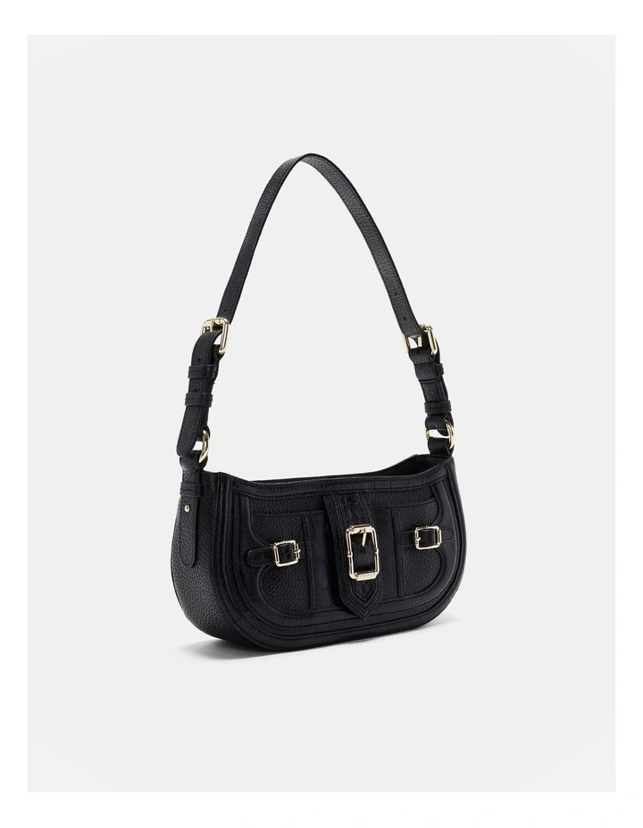 Mimco Zeppelin Shoulder Bag In Black Light Gold 5 Mimco Zeppelin Shoulder Bag In Black Light Gold - Image 3
