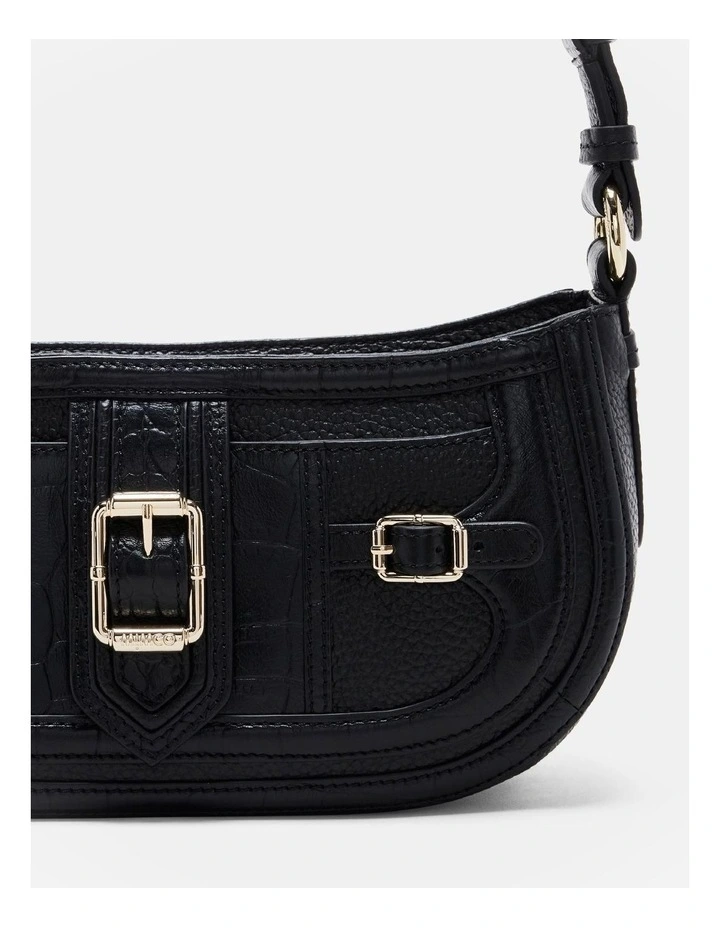 Mimco Zeppelin Shoulder Bag In Black Light Gold 8 Mimco Zeppelin Shoulder Bag In Black Light Gold - Image 6