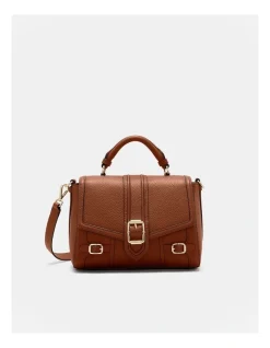 Mimco Zeppelin Satchel Bag In Cognac