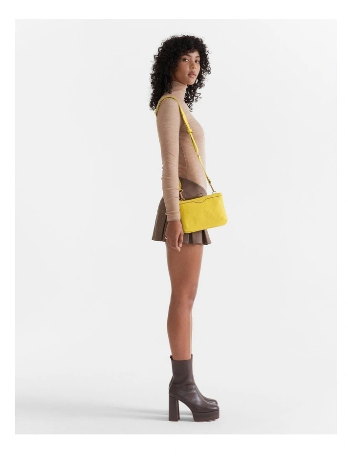 Mimco Jett Duo Crossbody Bag In Spiced Chartreuse 6 Mimco Jett Duo Crossbody Bag In Spiced Chartreuse - Image 4
