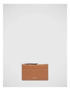 Mimco Classico Card Wallet In Caramel