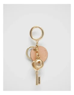 Mimco Key To Mim Heart Keyring In Almond -Mocha shop 992638540 3 720x928