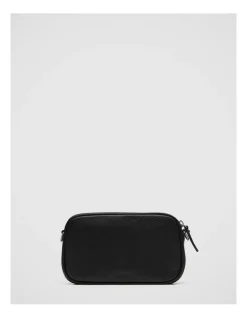 Mimco Classico Gusset Medium Pouch In Black Gunmetal -Mocha shop 992638900 4 720x928