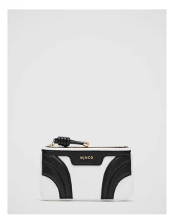 Mimco Jagger Petite Wallet In Black White