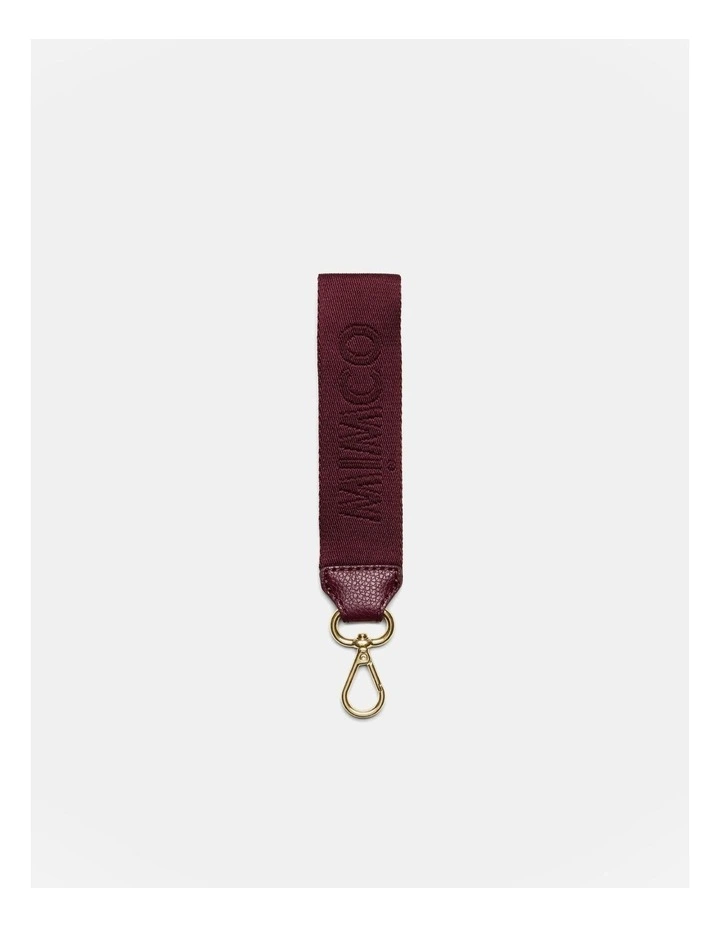 Mimco Webbing Wrist Strap In Rich Berry 3 Mimco Webbing Wrist Strap In Rich Berry