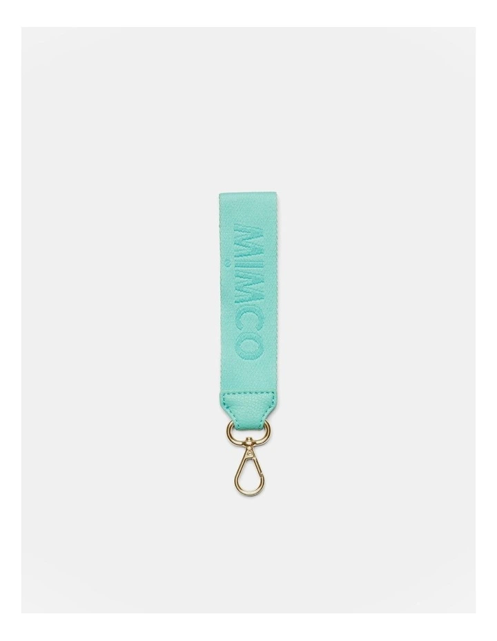 Mimco Webbing Wrist Strap In Lagoon 3 Mimco Webbing Wrist Strap In Lagoon
