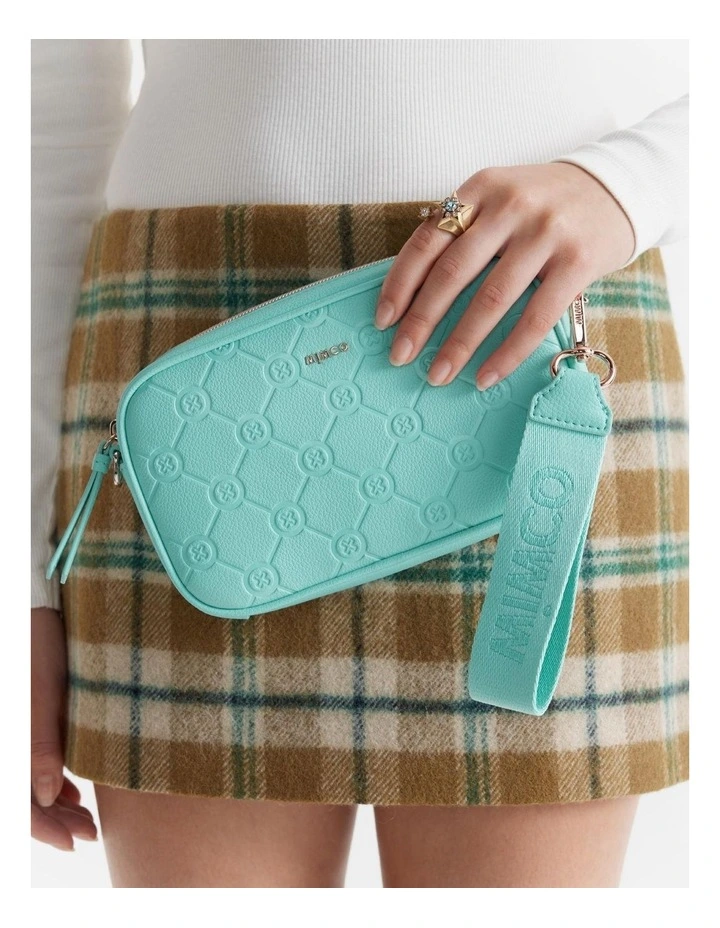 Mimco Webbing Wrist Strap In Lagoon 5 Mimco Webbing Wrist Strap In Lagoon - Image 3