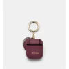 Mimco Mimpod Airpod Keyring Case In Rich Berry -Mocha shop 992649880 1 720x928