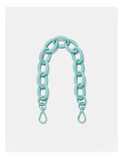 Mimco Acrylic Shoulder Bag Strap In Lagoon