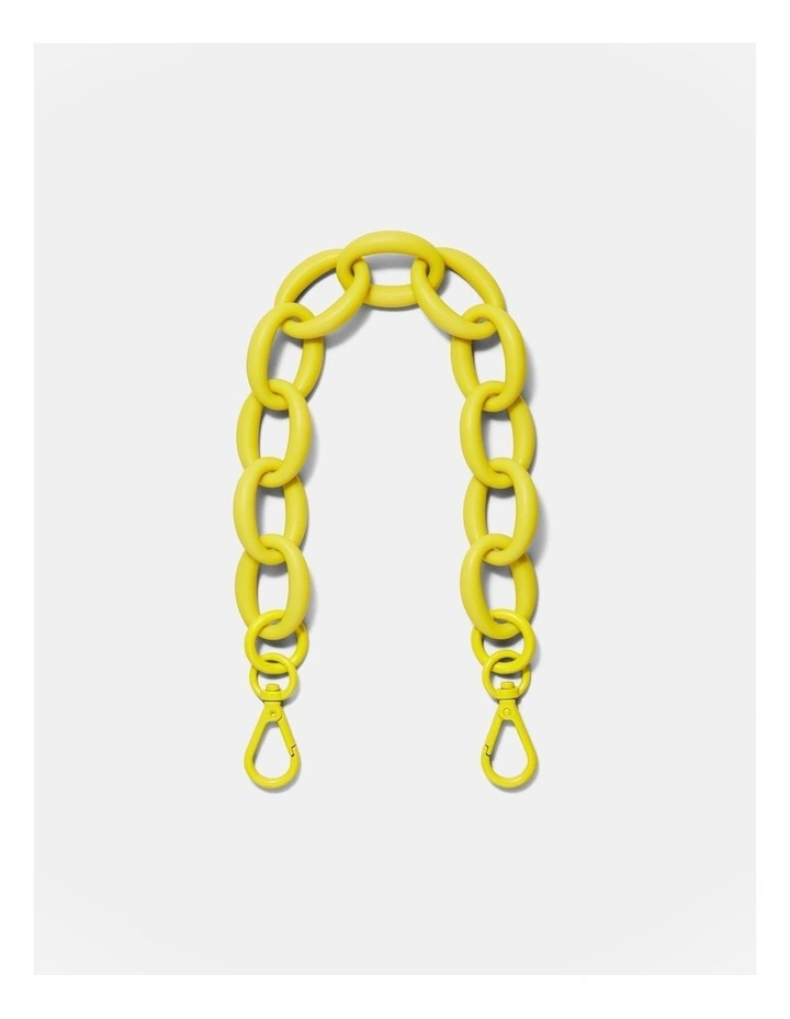 Mimco Acrylic Shoulder Bag Strap In Spiced Chartreuse 3 Mimco Acrylic Shoulder Bag Strap In Spiced Chartreuse