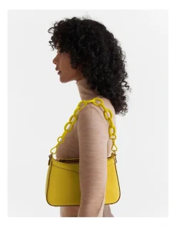 Mimco Acrylic Shoulder Bag Strap In Spiced Chartreuse 7 Mimco Acrylic Shoulder Bag Strap In Spiced Chartreuse -Mocha shop 992650150 3 720x928