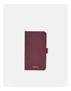 Mimco Classico Flip Case For Iphone 11 In Rich Berry