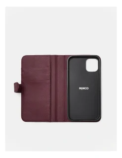 Mimco Classico Flip Case For Iphone 11 In Rich Berry 7 Mimco Classico Flip Case For Iphone 11 In Rich Berry -Mocha shop 992650420 3 720x928