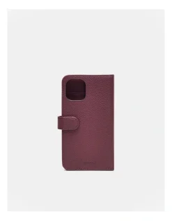 Mimco Classico Flip Case For Iphone 12-12 Pro In Rich Berry 6 Mimco Classico Flip Case For Iphone 12-12 Pro In Rich Berry -Mocha shop 992650600 2 720x928