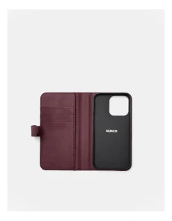 Mimco Classico Flip Case For Iphone 13-13 Pro In Rich Berry 7 Mimco Classico Flip Case For Iphone 13-13 Pro In Rich Berry -Mocha shop 992650690 3 720x928