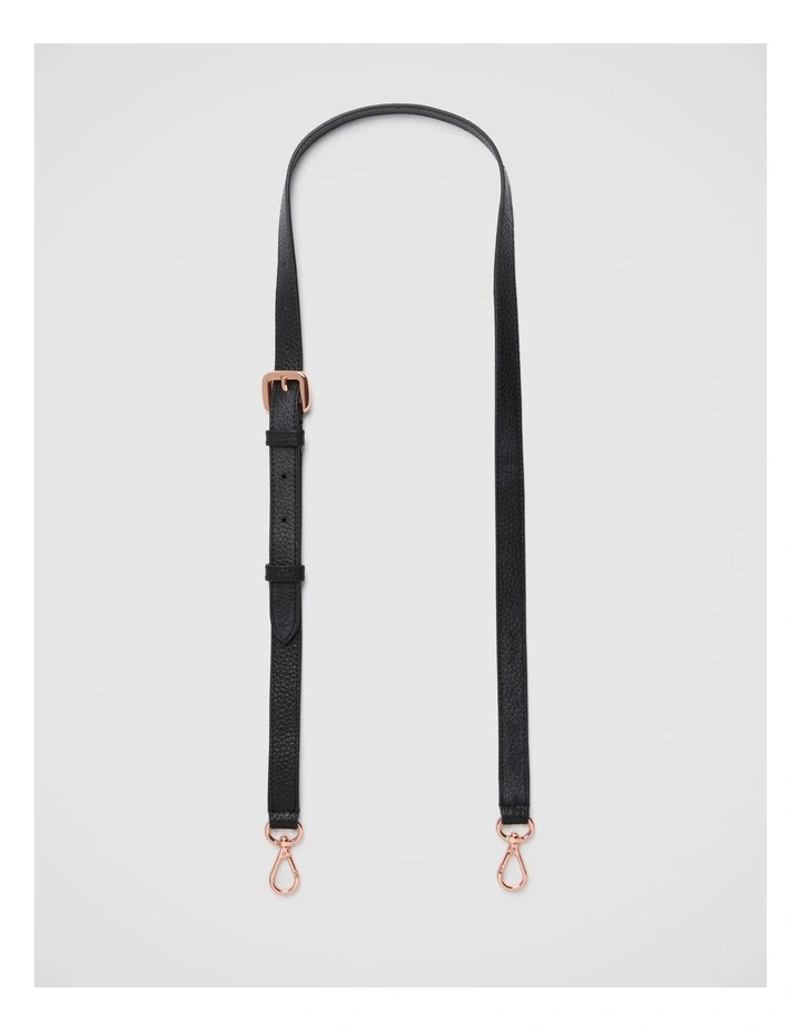Mimco Link Crossbody Bag Strap In Black Rose Gold 3 Mimco Link Crossbody Bag Strap In Black Rose Gold