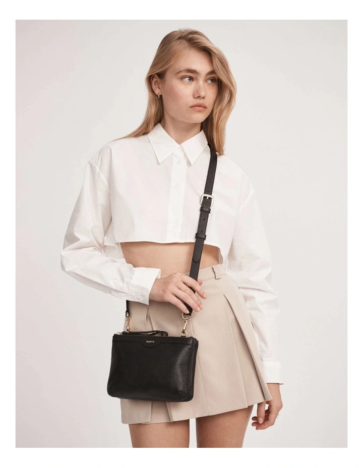 Mimco Link Crossbody Bag Strap In Black Light Gold 4 Mimco Link Crossbody Bag Strap In Black Light Gold - Image 2