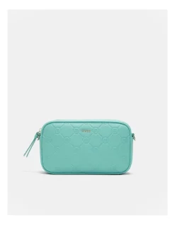 Mimco Mim-gram Gusset Pouch In Lagoon
