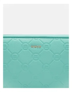 Mimco Mim-gram Gusset Pouch In Lagoon -Mocha shop 992652310 3 720x928