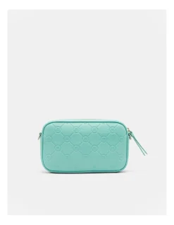 Mimco Mim-gram Gusset Pouch In Lagoon -Mocha shop 992652310 5 720x928