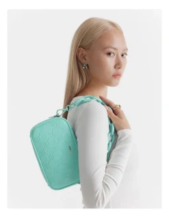 Mimco Mim-gram Gusset Pouch In Lagoon -Mocha shop 992652310 7 720x928