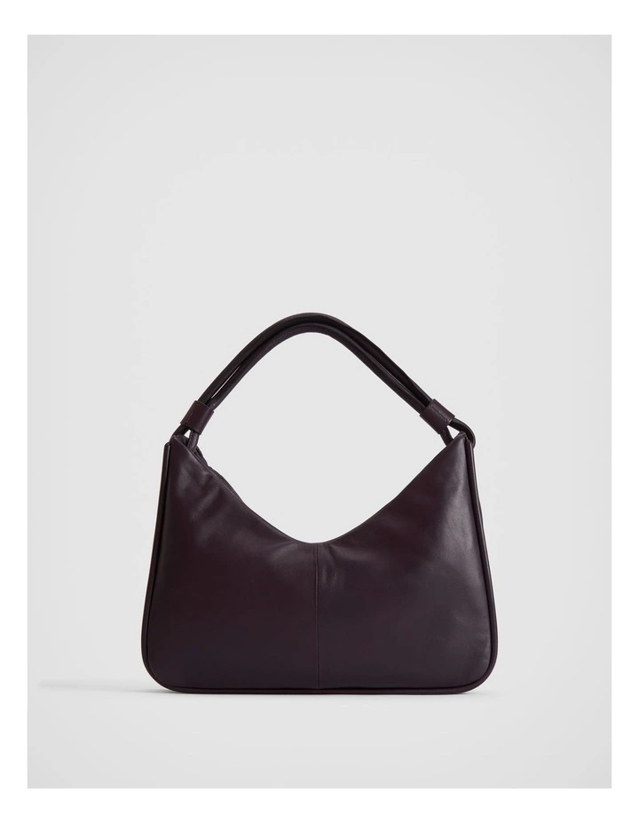 Witchery Soft Leather Shoulder Bag In Plum 6 Witchery Soft Leather Shoulder Bag In Plum - Image 4